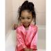 Puloru Baby girl solid color pajamas satin dress plain color pajamas