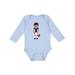 Inktastic African American Boy American Football Rugby Boys Long Sleeve Baby Bodysuit