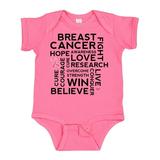 Inktastic Breast Cancer Awareness Month Saying Boys or Girls Baby Bodysuit