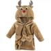 Hudson Baby Infant Boy Plush Animal Bathrobe Boy Reindeer 0-9 Months