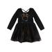 Disney Toddler Girls Black Sparkle Tulle Minnie Mouse Halloween Skort Dress 2T