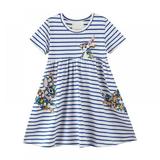 URMAGIC Little Girls Dress Short Sleeve Toddler Sundress Summer Apparel 2-7 Years