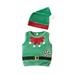 Sunisery Baby Christmas Vest Santa Hat Patchwork Sleeveless Round Neck Tops