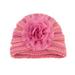 Hunpta Hats For Kids Toddler Baby Boys Girls Knitted Cap Flower Multicolor Headwear Warm Beanie Elastics Turban Hat