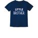 Little Brother Gift for Siblings New Brother Toddler/Infant Kids T-Shirt 12M Navy