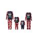 Christmas Family Pajamas Matching Sets Santa Claus Letter Print Top and Plaid Pants Xmas Pjs Holiday Sleepwear for Couples Kids Baby