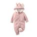 Winter Savings Clearance! Suokom Baby Boys Girls Bodysuit Infants Pure Cotton Coverall Newborn Toddler Animal Print Romper Long Sleeve Hooded Jumpsuit Baby Clothes Essentials (0-18 Months)