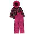 London Fog Girls 2-Piece Floral Snowsuit Set - fuchsia 2t (Toddler)