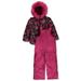 London Fog Girls 2-Piece Floral Snowsuit Set - fuchsia 2t (Toddler)