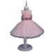 uukiA 12-24 Months And 2-5 Years Child Girl Sleeveless Elegant Lace Sequins Bowknot Party Dress