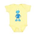 Inktastic Cute Robot Funny Robot Silly Robot Blue Robot Boys or Girls Baby Bodysuit