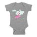 Awkward Styles Flamingo in Clouds Baby Bodysuit Short Sleeve Pink Flamingo Romper for Boys Summer One Piece for Girls Pink Flamingo Romper for Children Flamingo Gifts for Little One Summer Clothing