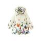 Baby Girls Down Jacket Warm Hooded Outwear Child Butterfly Print Coat