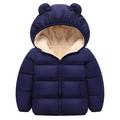 Tarmeek Baby Boys Girls Winter Jacket Fleece Lined Down Cotton Windproof Warm Hooded Puffer Coats 1-4Y