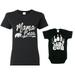 Texas Tees Mama Bear Baby Bear Shirts Mommy Baby Matching Outfits Black Baby Cub & Mama Bear Shirt