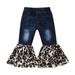 dmqupv Uniforms for Girls Baby Children Denim Kids Pants Toddler Jeans Tassel Trousers Clothes Girls Size 5 Girls Blue 4-5 Years
