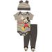 Disney Mickey Mouse Bodysuit Pants and Hat Layette Set (Baby Boys)