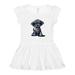 Inktastic Black Doodle Puppy Girls Toddler Dress