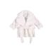 Sunisery Unisex Baby Plush Bathrobe Plain Kimono Gown Newborn Toddler Girls Boy Towel Robe Nightwear Clothes White 4-5 Years