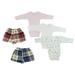 Bambini Infant Girls Long Sleeve Onezies and Boxer Shorts