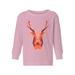 Awkward Styles Ugly Christmas Long Sleeve Shirt for Boys Girls Toddler Pink Xmas Deer Shirt