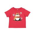 Inktastic Cute Winter Penguin in Hat and Scarf with Snowflakes Boys or Girls Baby T-Shirt