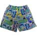 Little Boys Quick Dry Beach Board Shorts Kids Swim Trunk Swimsuit Beach Shorts With Mesh Lining (Ocean Life 3T)