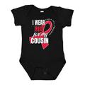 Inktastic Sickle Cell Awareness I Wear Red For My Cousin Boys or Girls Baby Bodysuit