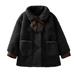 TAIAOJING Toddler Cute Jacket Baby Clothes Outdoor Boys Thick Warm Windproof Coat Girls Kids Wool Girls Coat Warm Outwear 3-4 Years