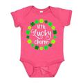 Inktastic Little Lucky Charm with Four-leaf Clovers Boys or Girls Baby Bodysuit