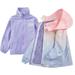 SYNPOS 3-13Y Child Girls Fleece Jacket Windbreaker 2-in-1 Colorful Outdoor Jakcet
