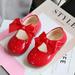 Womail Toddler Baby Girls Shoes Cute Soft Sole Bowknot Hollow Out Non-slip Leather Princess Shoes Wedding Dress Mary Jane Flats
