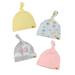 4-Pack Knotted Hats For Infant Baby Toddler