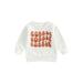 Toddler Baby Girl Boy Thanksgiving Sweatshirt Letter Print Crewneck Pullover Sweater Shirts Oversized Fall Tops