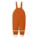 nsendm Belle Raincoat Toddler Kids Boys Girls Rain Dungarees Windproof Waterproof Mud Toddler Girl Size 12 Boots Orange 1-3 Years