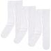 Luvable Friends Baby and Toddler Girl Nylon Tights White 2T-4T
