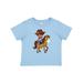 Inktastic African American Boy Little Cowboy Brown Horse Boys Baby T-Shirt