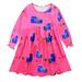 Girls Midi Dresses Casual Ruffle A-Line Loose Swing Tunic Dress Long Sleeve