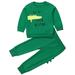 Toddler Kids Baby Boys Outfits Cartoon Crocodile Tops+Pants Casual Long Sleeve Outfits Tracksuit