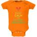 Cinco De Mayo - Keep Calm First Cinco De Mayo Orange Soft Baby One Piece - 0-3 months