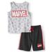 The Avengers Graphic Muscle Tank & Drawstring French Terry Short 2pc Outfit Set (Toddler Boys)