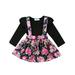 Pudcoco Toddler Kids Baby Girls Romper Suspender Tutu Skirt Headband Outfit Set