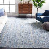 Blue/Brown 96 x 0.375 in Area Rug - Highland Dunes Somwya Handmade Tufted Wool Dark Blue/Rust Area Rug | 96 W x 0.375 D in | Wayfair