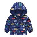 Coats For Toddler Girls Toddler Kids Baby Cartoon Dinosaur Rainbow Camouflage Zip Windproof Jacket Hooded Trench Lightweight Kids Coats Windbreaker Casual Outerwear