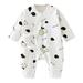 nsendm Boy Clothes 6-9 Months Baby Boys Girls Cartoon Animals Cotton Romper Baby Boy Knitted Outfits White 0-3 Months