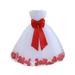 Ekidsbridal Wedding Pageant Rose Petals White Tulle Flower Girl Dress Toddler Special Occasion 302T 12