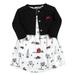 Hudson Baby Baby Girls Cotton Dress and Cardigan Set Christmas Scene 0-3 Months