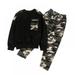 Infant Baby Boy Long Sleeve Clothes Set Camouflage Print Sweatshirt and Pants 2Pcs Spring Fall Outfits