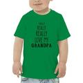 I Really Love My Grandpa T-Shirt Toddler -GoatDeals Designs 3 Toddler