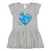 Inktastic Prostate Cancer Awareness Light Blue Ribbon Around Heart Girls Toddler Dress